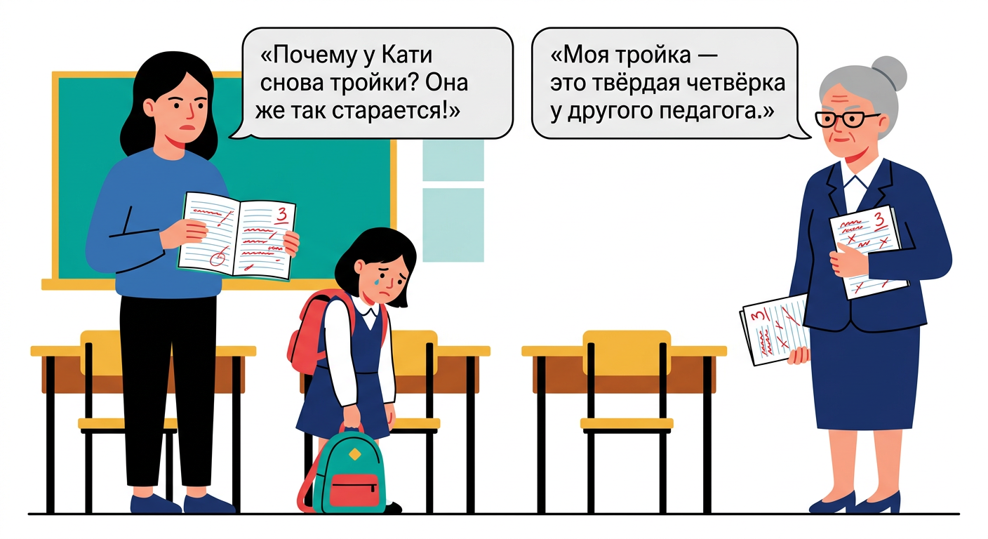 Учительница ставит моей дочери сплошные двойки и считает что делает благое дело - так будет лучше для всех. Но у ребенка совсем пропала мотивация учиться